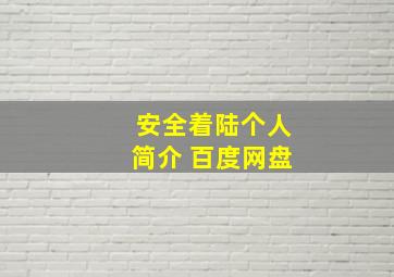 安全着陆个人简介 百度网盘